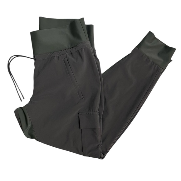 Athleta Moss Olive Green Sutton Utility Cargo Jogger Pants 4 - Picture 2 of 5